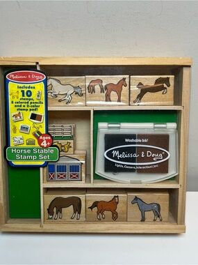 Melissa & Doug Horse Stable Stamp Set